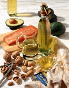 Various Sources of Oils / Avocado, Nuts & Fish