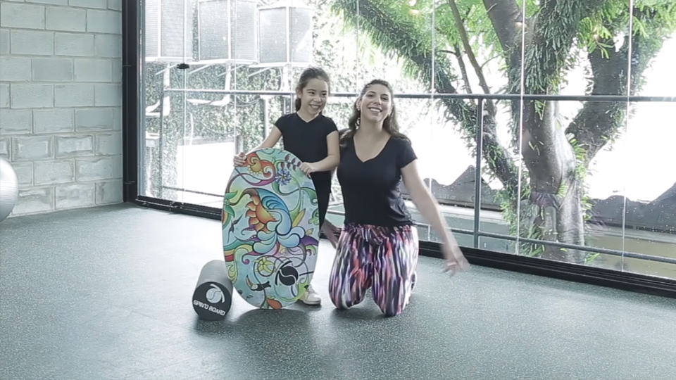 Spino Board, pratique com o seu filho!