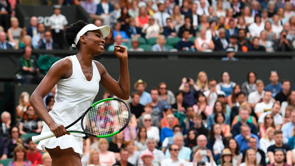 Aos 37 anos, Venus Williams ainda saca tão rápido como homem top 20 em Wimbledon