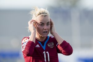 Ekaterina Sochneva (Russia) during the preseason friendly match between national women's Russia vs. The Netherlands in Pinatar Arena, San Pedro del Pinatar, Murcia, SPAIN. 24th of January 2017. (Photo by Jose Breton/NurPhoto via Getty Images)