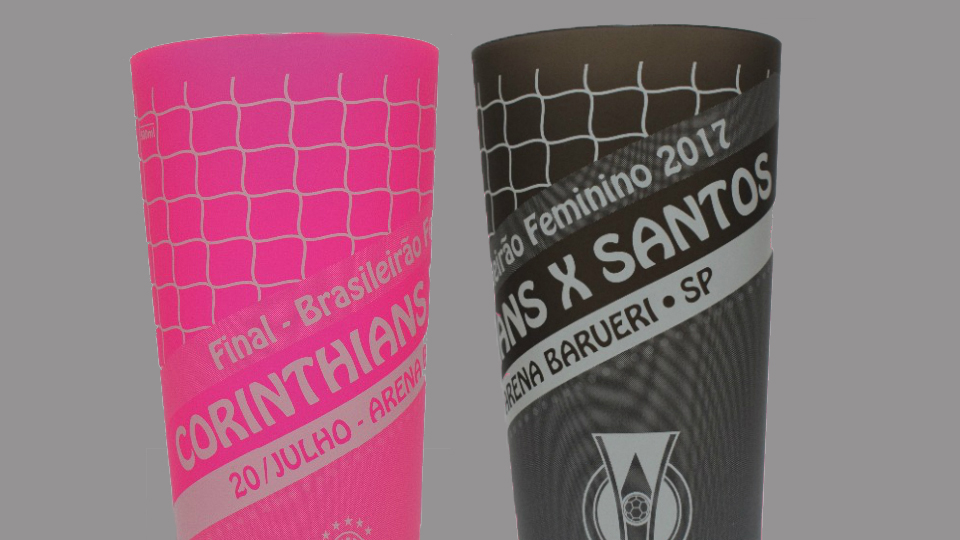 Finalíssima do Brasileirão feminino terá copos temáticos especiais